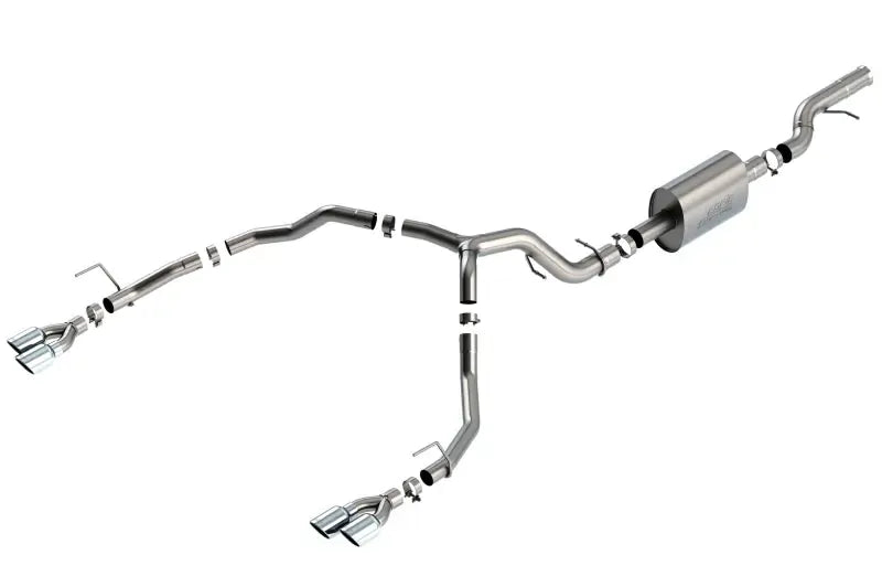 Borla Exhaust Borla 21-22 Chevrolet Tahoe 6.2L V8 2/4WD 4DR Brushed T-304 Stainless Steel S-Type Cat-Back Exhaust