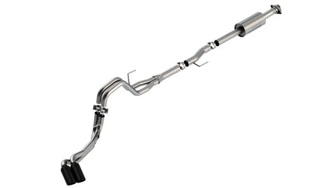 Borla Exhaust Borla F-150 2021 2.7L/3.5L 4dr CC SB EC STB Lar/KingR/Plnm/LTD 3/2.25 DSE CB S-Type BLK CHR Tips