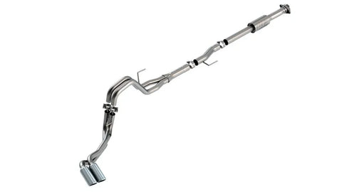 Borla Exhaust Borla F-150 2021 2.7L/3.5L 4dr CC SB EC STB Lari/King R/Plinum/LTD 3/2.25 DSE Cat-Back AK CHR Tips