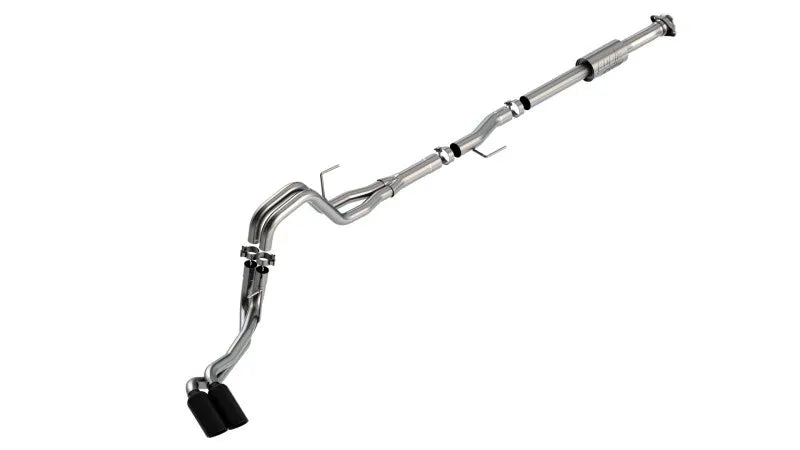 Borla Exhaust Borla F-150 2021 2.7L/3.5L 4dr CC SB EC STB Lari/King R/Plinum/LTD 3/2.25 DSE CB AK BLK CHR Tips