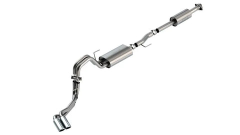 Borla Exhaust Borla F-150 2021 5.0L 4dr CC SB EC STB Lariat/KR/Platinum/LTD 3/2.25 DSE Cat-Back Touring CHR Tips