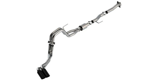 Borla Exhaust Borla F-150 2021 5.0L 2dr RC SB (122.8 WB) XL/XLT 3/2.25 DSE Cat-Back ATAK Black Chrome Tips