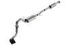 Borla Exhaust Borla F-150 2021 3.3L CC SB EC STB XL/XLT/Lariat/KR/Plnm/LTD 3/2.25 DSE Cat-Back ATAK Black CHR Tips
