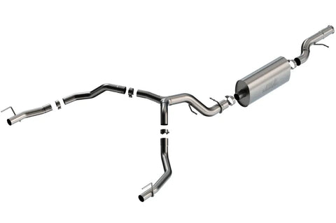 Borla Exhaust Borla 21-22 Cadillac Escalade 6.2L V8 2/4WD 4DR Touring Cat-Back Exhaust w/ Factory Bezel Tips