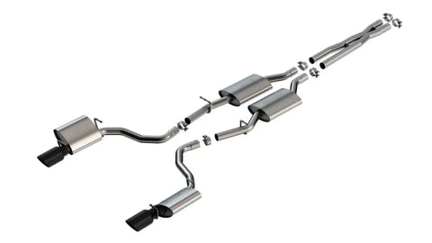 Borla Exhaust Borla 19-23 Dodge Charger GT 3.6L V6 RWD S-Type Catback Exhaust - Black Chrome Tips
