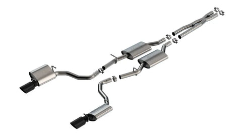 Borla Exhaust Borla 19-23 Dodge Charger GT 3.6L V6 RWD ATAK Catback Exhaust - Black Chrome Tips