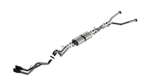 Borla Exhaust Borla 22-24 Toyota Tundra 3.4L V6 (Inc. Hyb.) Ext. Cab/STD Bed/145.7in WB S-Type Cat-Back - Blk Chrm