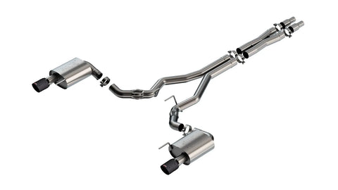 Borla Exhaust Borla 2024 Ford Mustang GT 5.0L V8 w/o Active Exhaust ATAK Cat-Back Exhaust System - Carbon Fiber