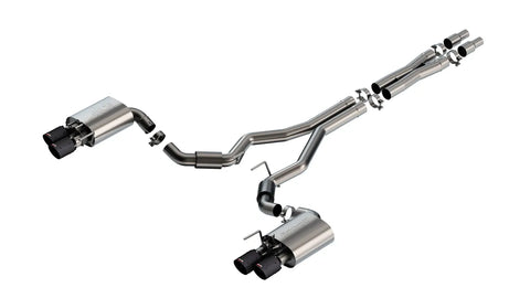 Borla Exhaust Borla 2024 Ford Mustang GT 5.0L V8 w/ Active Exhaust S-Type Cat-Back Exhaust System - Carbon Fiber