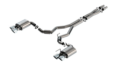 Borla Exhaust Borla 2024 Ford Mustang Dark Horse 5.0L V8 w/Active Exhaust S-Type Cat-Back Exhaust System - BC Tips