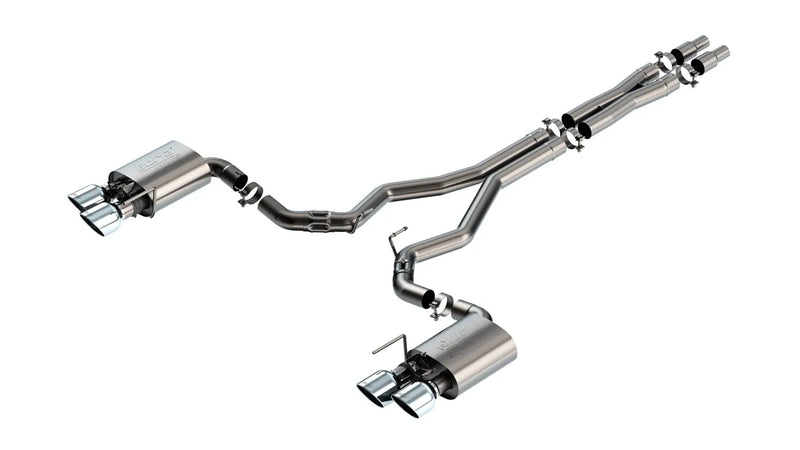 Borla Exhaust Borla 2024 Ford Mustang Dark Horse 5.0L V8 w/ Active Exhaust ATAK Cat-Back Exhaust System
