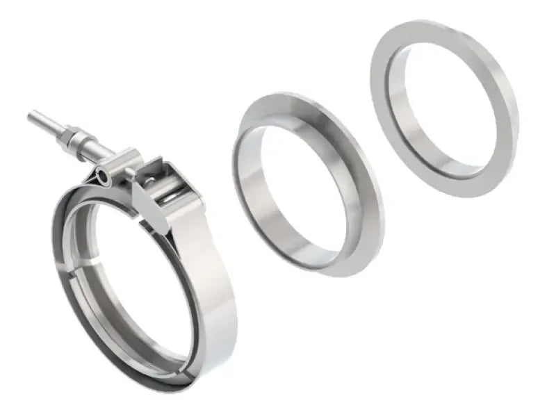 Borla Exhaust Borla Universal 3in Stainless Steel 3pc V-Band Clamp w/ Male and Female Flanges