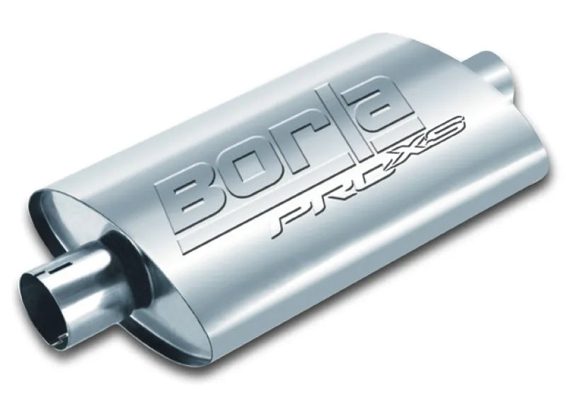 Borla Exhaust Borla Universal Pro-XS Oval 2.5in Inlet/Outlet Center/Center Notched Muffler