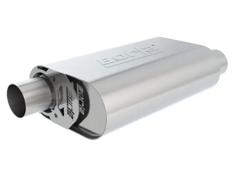 Borla Exhaust Borla CrateMuffler SBC Hot 350/383 3inch Offset/Offset 14in x 4.35in x 9in Oval Muffler