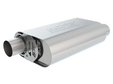 Borla Exhaust Borla CrateMuffler SBC 283/327/350 2.25 inch Offset In/Out 14in x 4.35in x 9in Oval S-Type Muffler