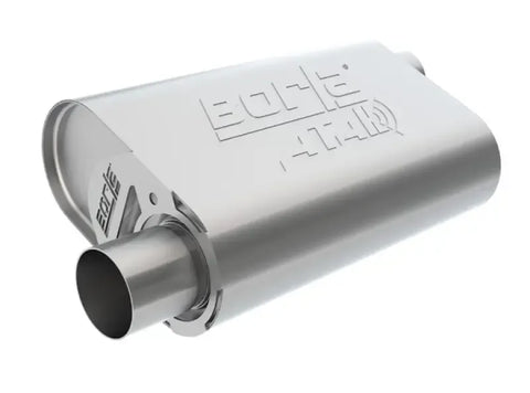 Borla Exhaust Borla CrateMuffler BB Mopar 383/413/426/440 ATAK 2.5in Offset/Offset 14inx4.35inx9in Oval Muffler