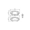 Bosch Blue Line Brake Pad Set Rear DB1511BL
