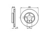 Bosch Brake Rotor Single Front BD437