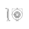 Bosch Brake Rotor Pair Front BD753