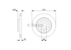 Bosch Brake Rotor Single Rear BD1166