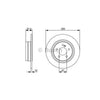 Bosch Brake Rotor Single Rear BD1304