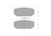 Bosch Blue Line Brake Pad Set Rear DB1816BL