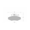 Bosch Blue Line Brake Pad Set Rear DB1086BL