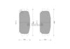 Bosch Blue Line Brake Pad Set Rear DB1238BL