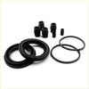 Black rubber brake caliper dust cover gaskets and seals set for mitsubishi triton pajero sport 1996-2015