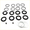 Set of black rubber and metal gaskets for brake caliper rex2 kit for toyota hilux revo 4wd 2015-2023