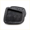 Black rubber brake clutch pedal pad with rounded edges and four circular indentations for mazda familia coupe