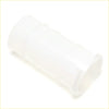 Translucent white plastic pipe connector with ribbed texture for brake fluid bottle compatible with datsun nissan 620 1972-1979