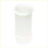 White plastic pipe connector with textured surface and locking tabs for brake fluid bottle on datsun nissan 620 1972-1979