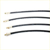 Black hydraulic brake hoses set with brass fittings and white specs for nissan datsun 521 ute 1968-1973