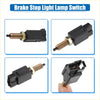 Black plastic brake light stop lamp switch with threaded metal shaft and gold hex nut for Mazda Miata Toyota 4Runner
