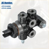 Black cast iron brake load sensing proportioning valve with threaded ports and rubber seal for 2000-2002 toyota tundra