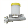 Silver brake master cylinder with white reservoir and yellow cap for nissan patrol gq y60 4601001g00