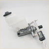 Silver metallic brake master cylinder with translucent reservoir and black cap for toyota hilux kun26 sr5 2012-2015