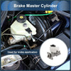 White plastic brake master cylinder with black cap and metal bracket for toyota land cruiser prado 3.0 1993-1996