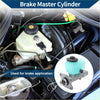 Light blue plastic brake master cylinder reservoir with black cap and metallic base for toyota 4runner 2002-2009