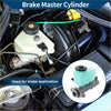 Light green plastic brake master cylinder reservoir with black cap and metal bracket for toyota land cruiser hzj78l