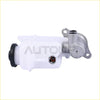 White plastic brake master cylinder reservoir with black cap and silver bracket for toyota tundra sequoia