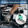 Teal and gray hydraulic brake master cylinder with black cap for toyota hilux mk4 1997-2001 with reservoir