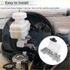 Brake master cylinder with white plastic reservoir and metallic silver body for Toyota RAV4 1996-1997