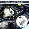 White plastic reservoir with black cap on metallic brake master cylinder for Toyota Sequoia 2001-2007