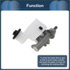 Gray metal brake master cylinder with white plastic reservoir and black rubber seals for toyota vios 2002-2013
