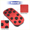 Red aluminum alloy brake pedal pad with black anti slip rubber for toyota land cruiser footrest kit