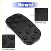 Black anti-slip rubber brake pedal pad with textured aluminum alloy base for Toyota Alphard 2015-2023