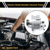 Silver electric brake vacuum pump with metallic finish and visible gear and hose fittings for toyota land cruiser 1995-2003