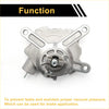 Silver metallic brake vacuum pump with central threaded shaft and four mounting brackets for toyota land cruiser 2007-2018